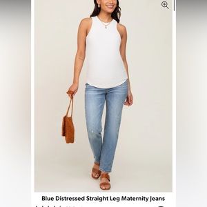 Pinkblush maternity straight leg jeans